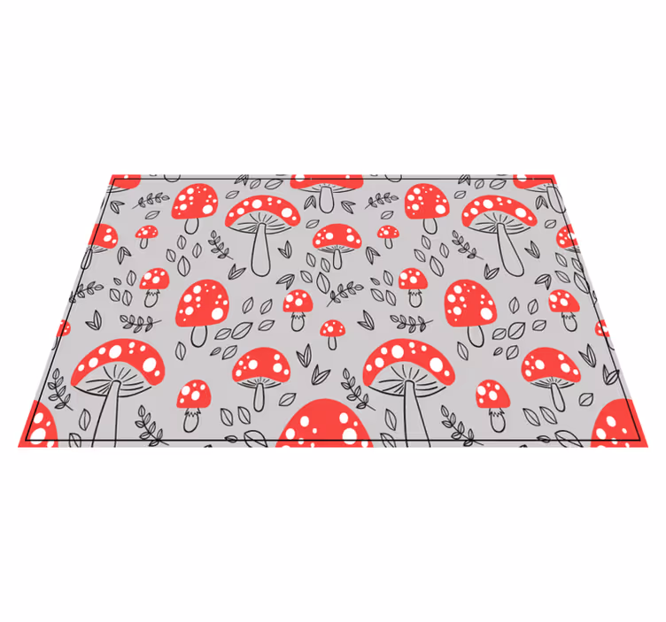 Set de table original motif champignon rouge - TenStickers