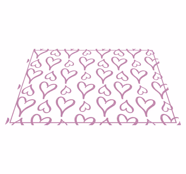 Set de table original motif cœurs charmants - TenStickers