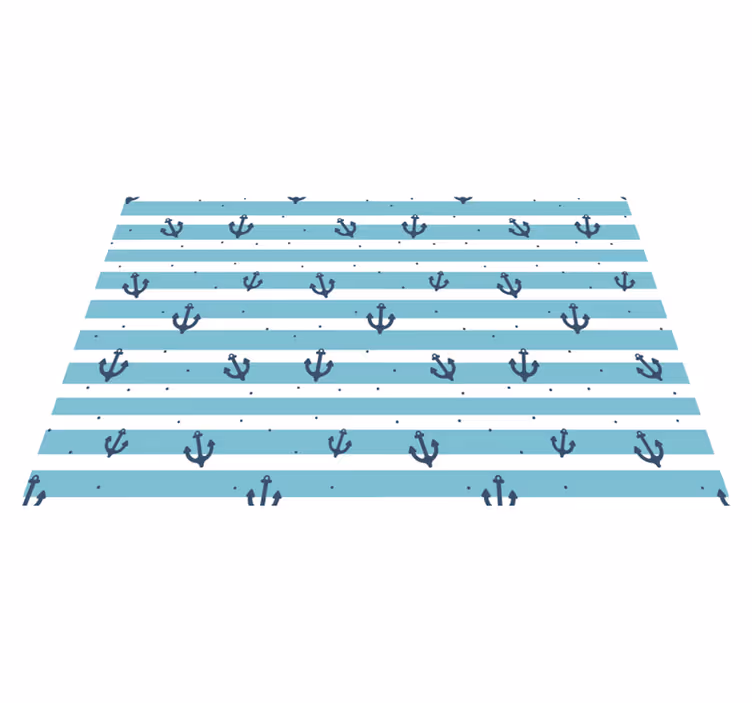 Set de table original rayures ancre - TenStickers