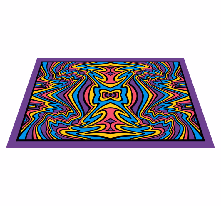 Set de table original tourbillons abstraits colorés - TenStickers