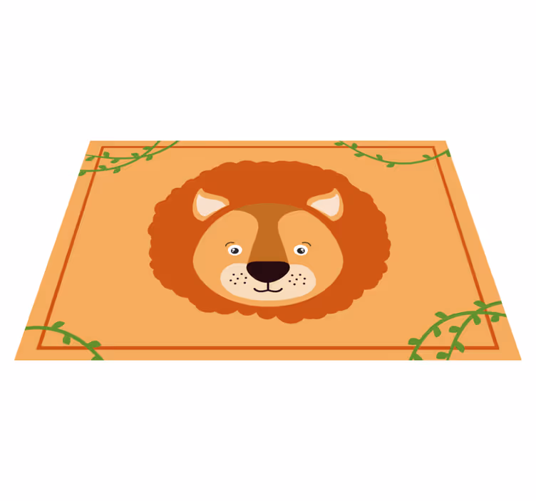 Set de table enfant tête de lion mignonne - TenStickers