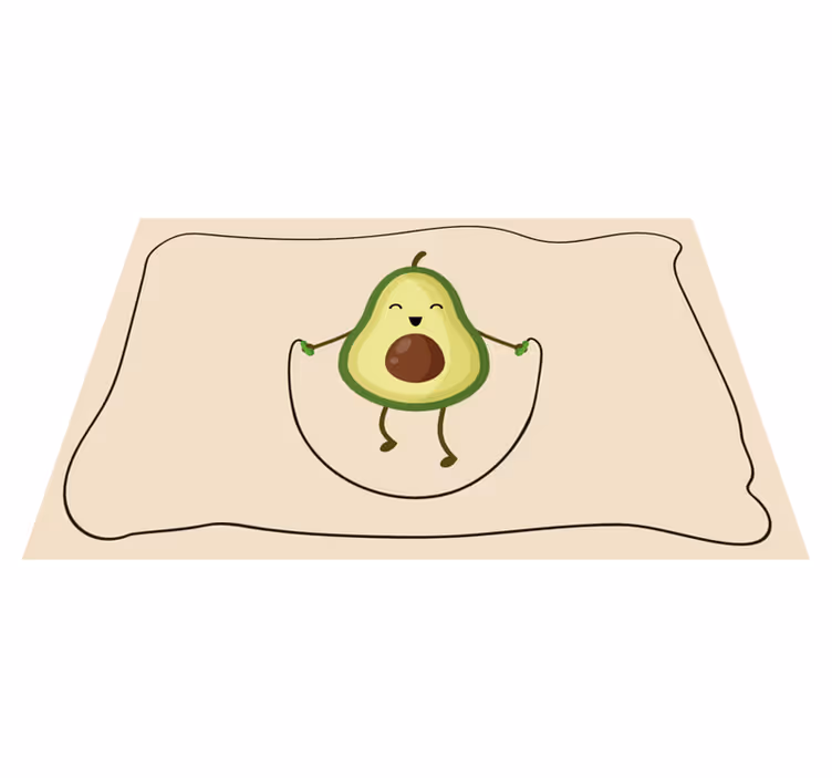 Set de table enfant avocat heureux - TenStickers