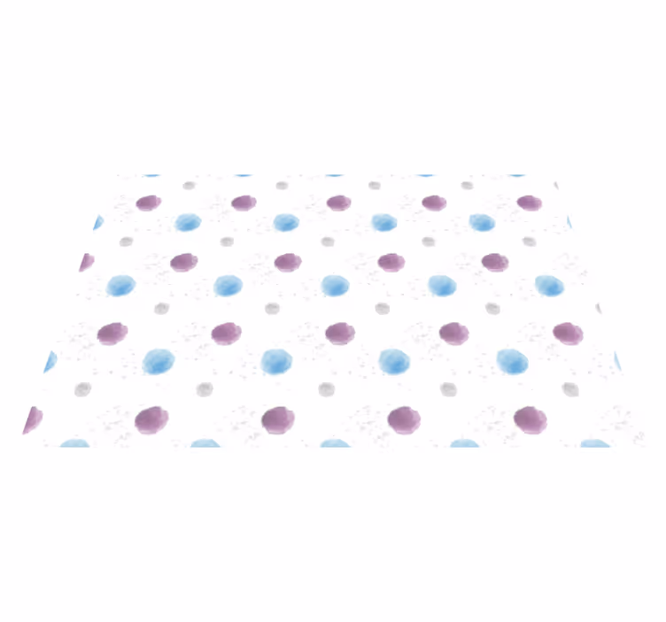 Set de table cercles à pois vibrants - TenStickers