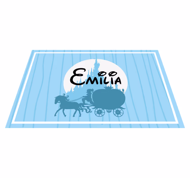 Set de table enfant carrosse à chevaux - TenStickers