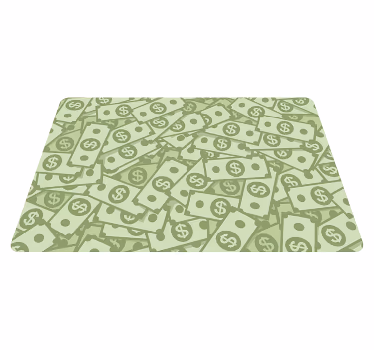 Set de table original motif billets de banque - TenStickers