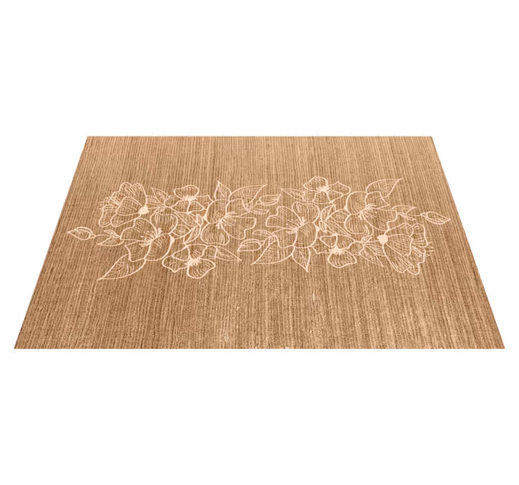 Set de table surface florale embossée - TenStickers