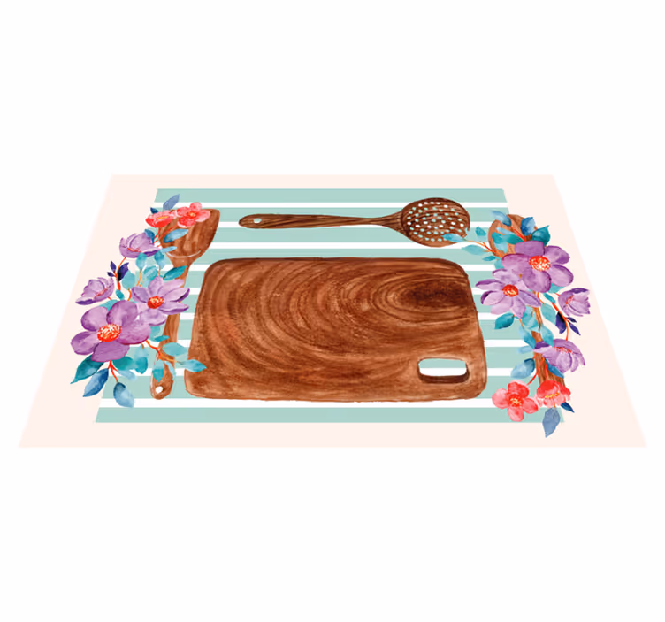 Set de table original scène culinaire élégante - TenStickers