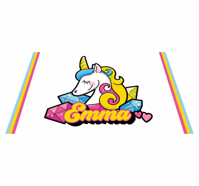 Set de table enfant thème licorne gemme - TenStickers