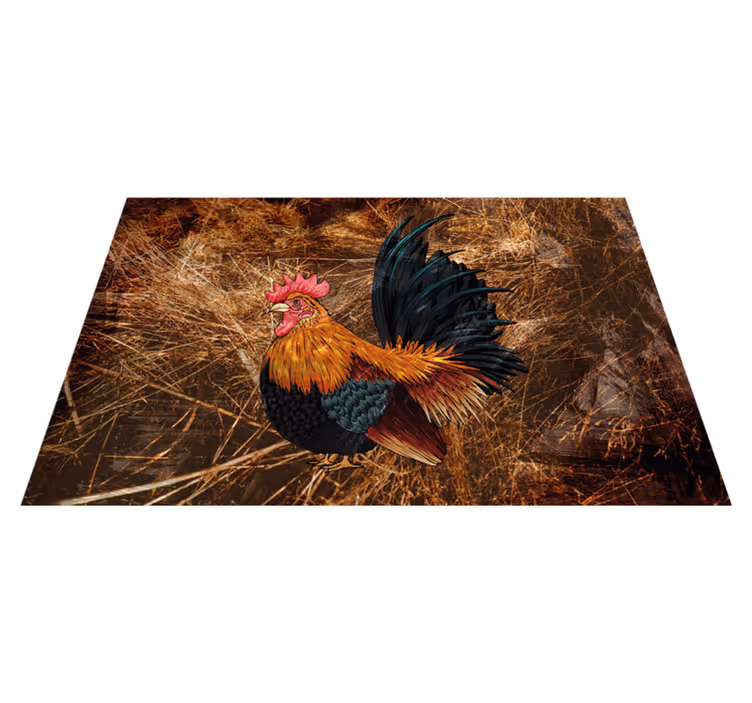 Set de table original art de coq vibrant - TenStickers