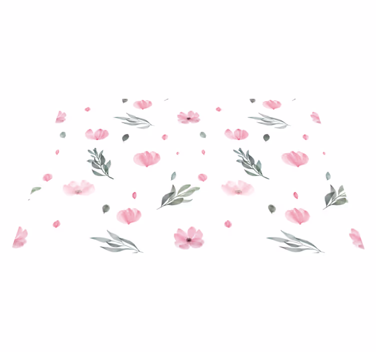 Set de table noël motif floral aux teintes douces - TenStickers