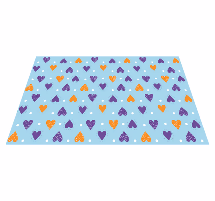 Set de table enfant motifs cœurs colorés - TenStickers