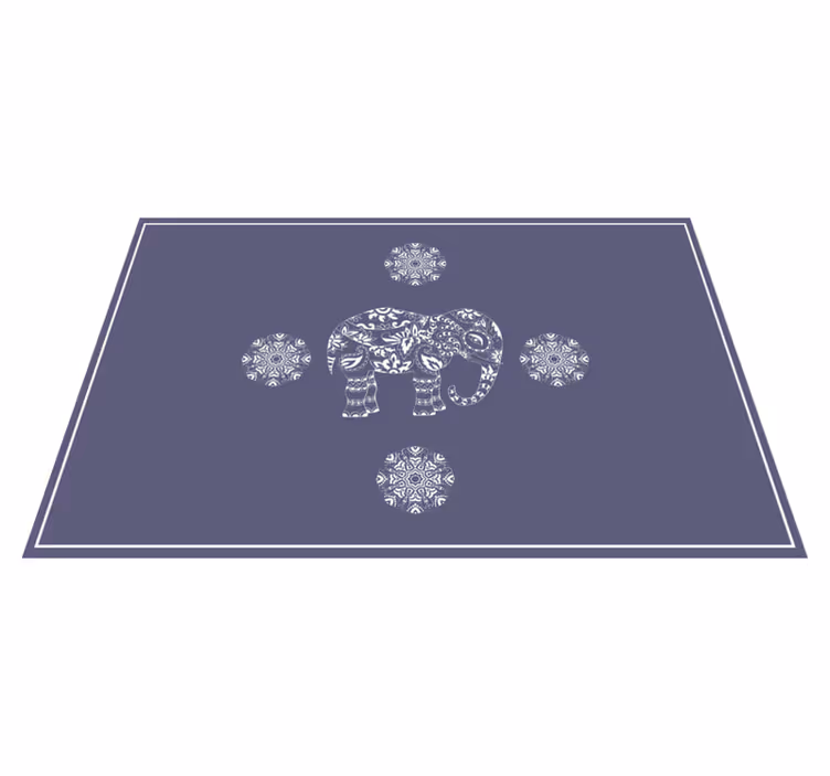 Set de table original motif éléphant - TenStickers