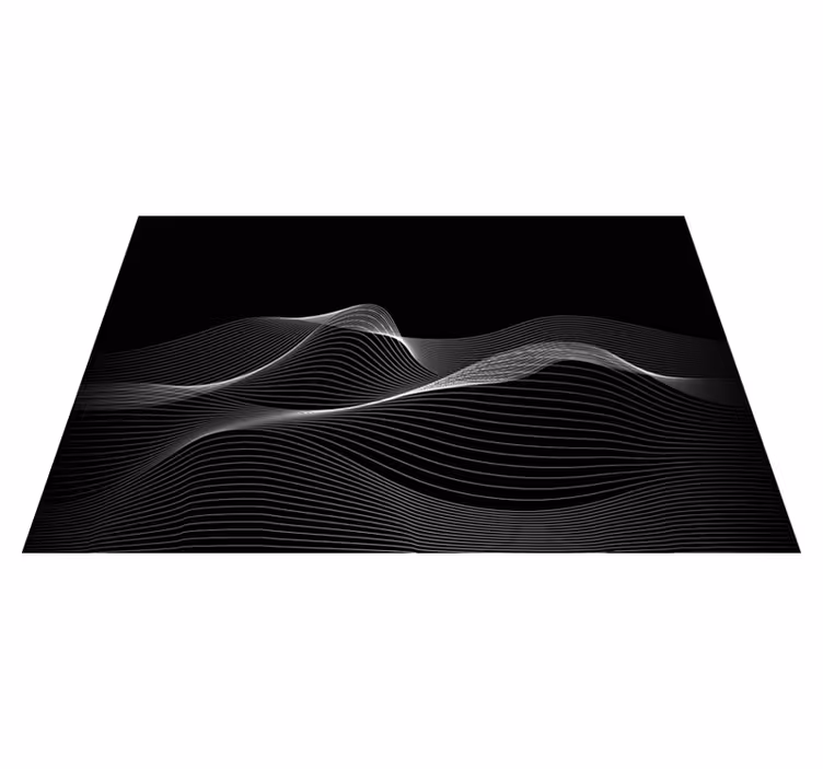 Set de table motifs de lignes ondulées - TenStickers