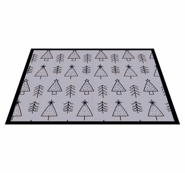 Set de table noël arbres de noël stylisés - TenStickers