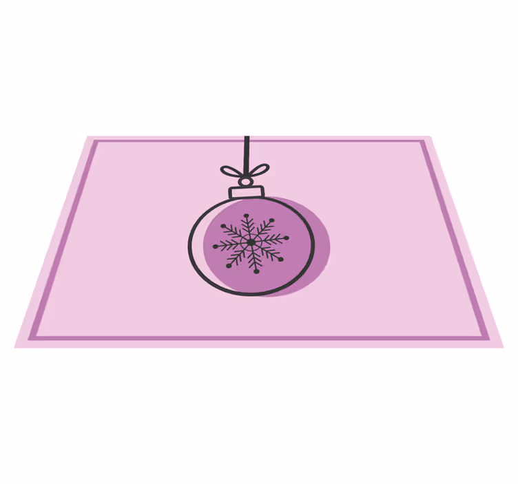 Set de table noël illustration de flocon de neige - TenStickers