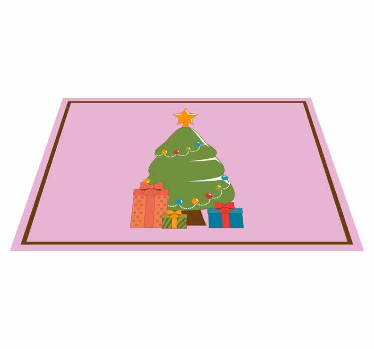 Set de table noël arbre de noël coloré - TenStickers