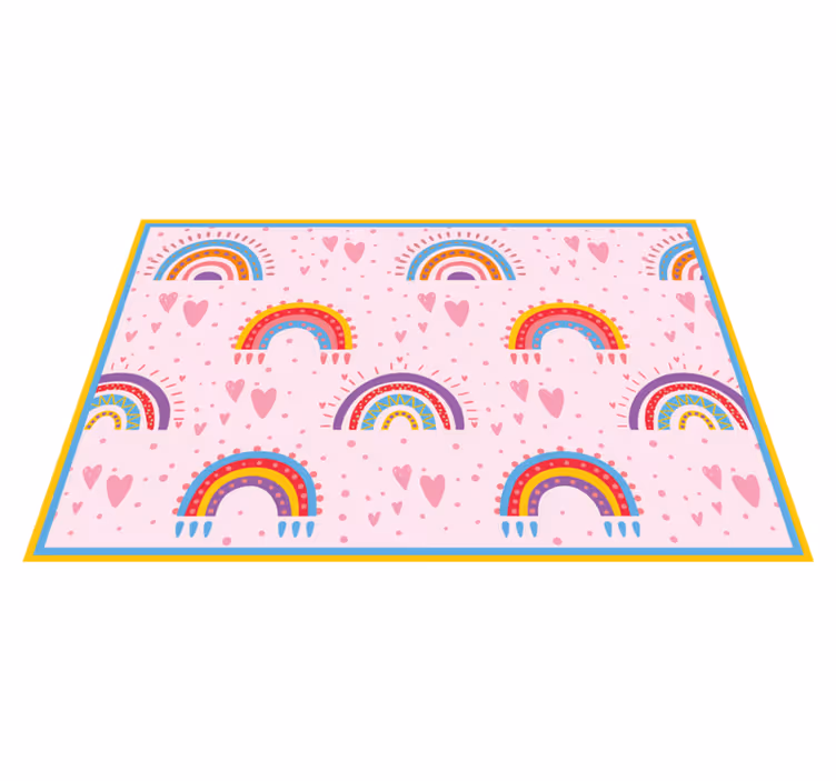 Set de table enfant motifs arc-en-ciel vifs - TenStickers