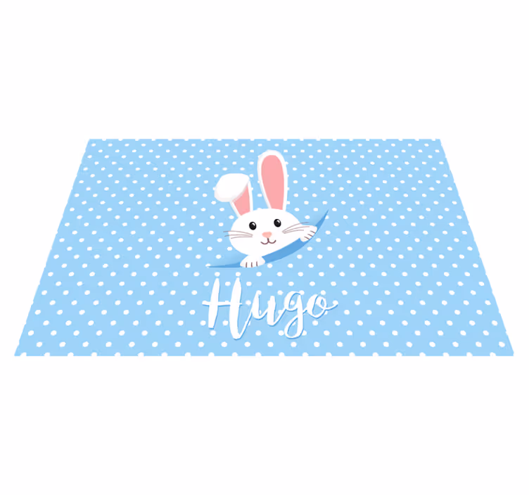 Set de table enfant illustration de lapin mignon - TenStickers