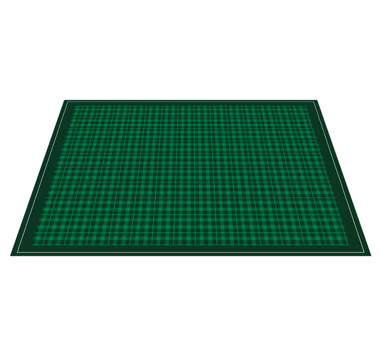 Set de table à motif carreaux verts - TenStickers