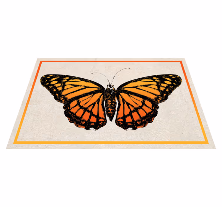 Set de table original papillon monarque orange - TenStickers