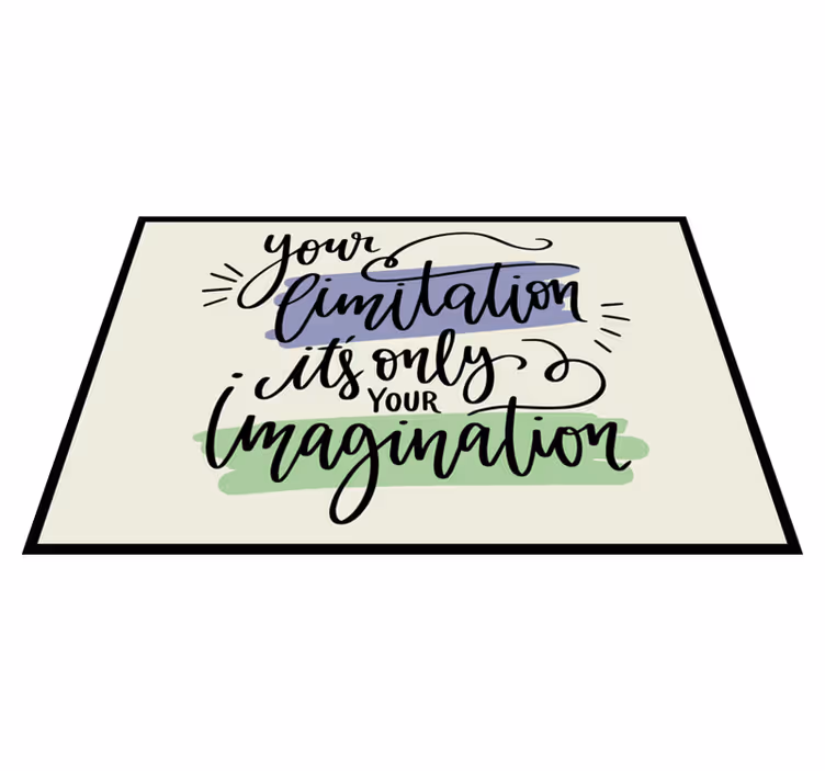 Set de table design citation œuvre phrase motivante - TenStickers