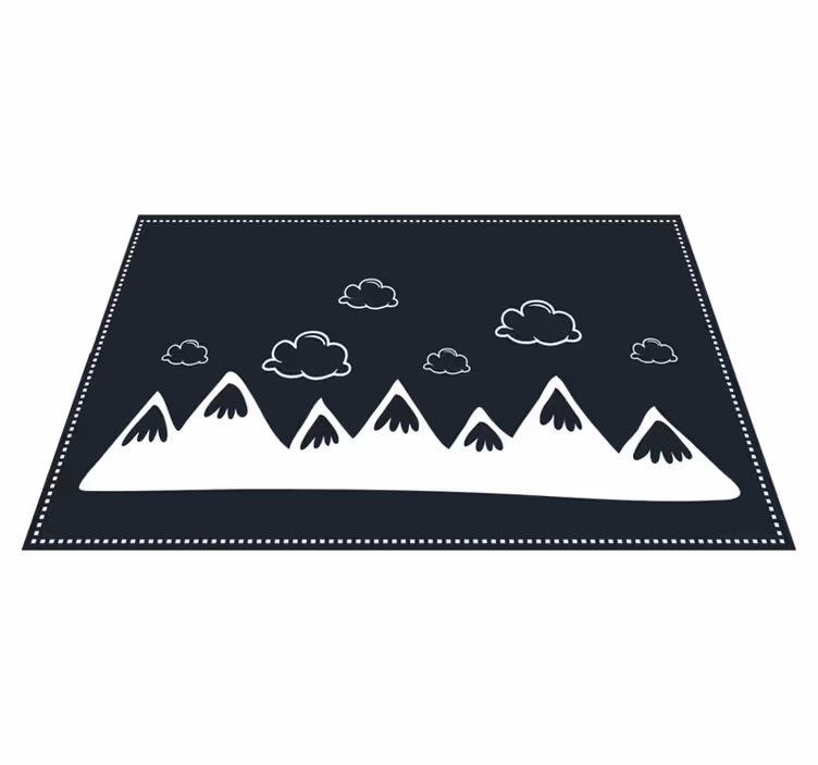 Set de table moderne silhouette de montagne - TenStickers
