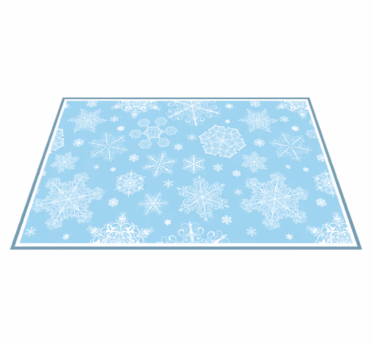 Set de table noël motif flocons de neige - TenStickers