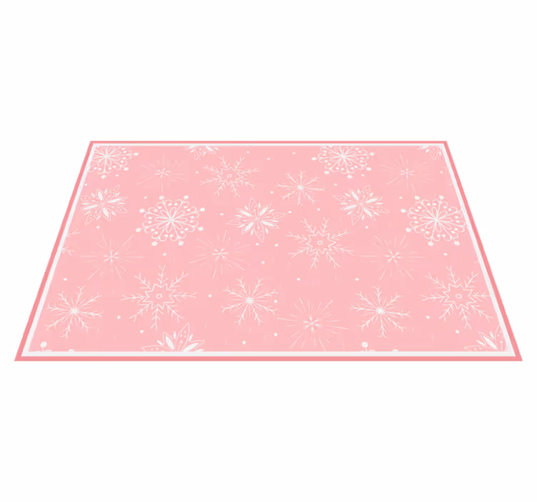Set de table noël surface texturée flocon de neige - TenStickers