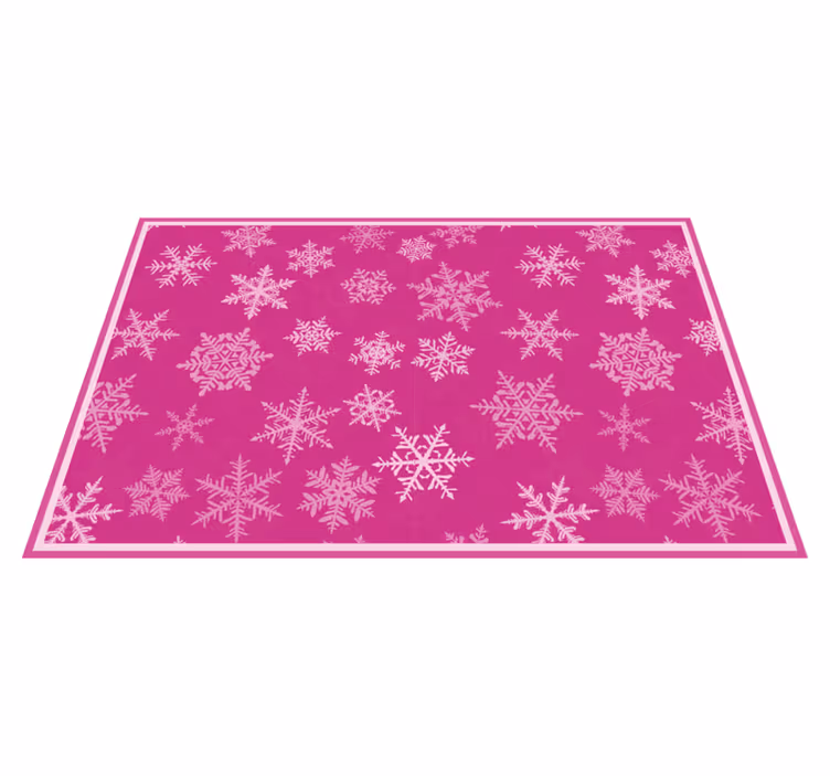 Set de table noël finition texturée flocon - TenStickers
