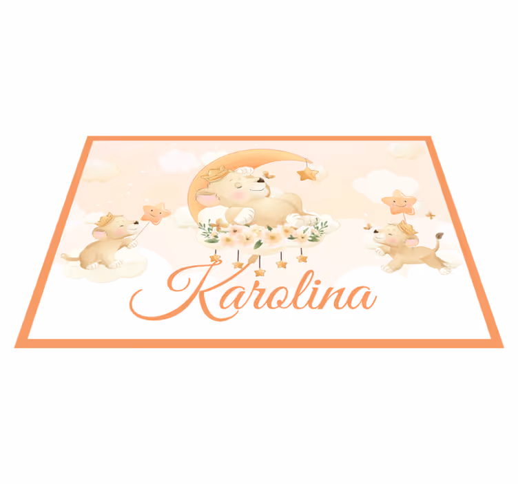 Set de table enfant lionceaux fantaisistes - TenStickers
