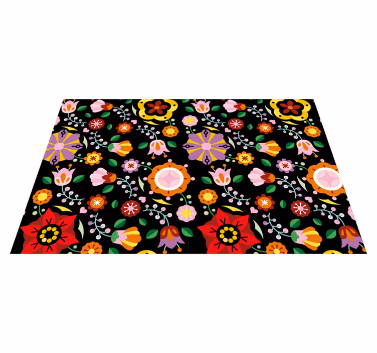Set de table original inspiration florale dynamique - TenStickers