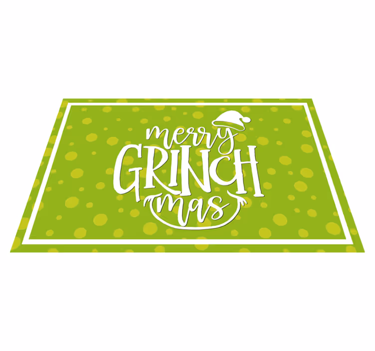 Set de table noël design grinch joyeux - TenStickers