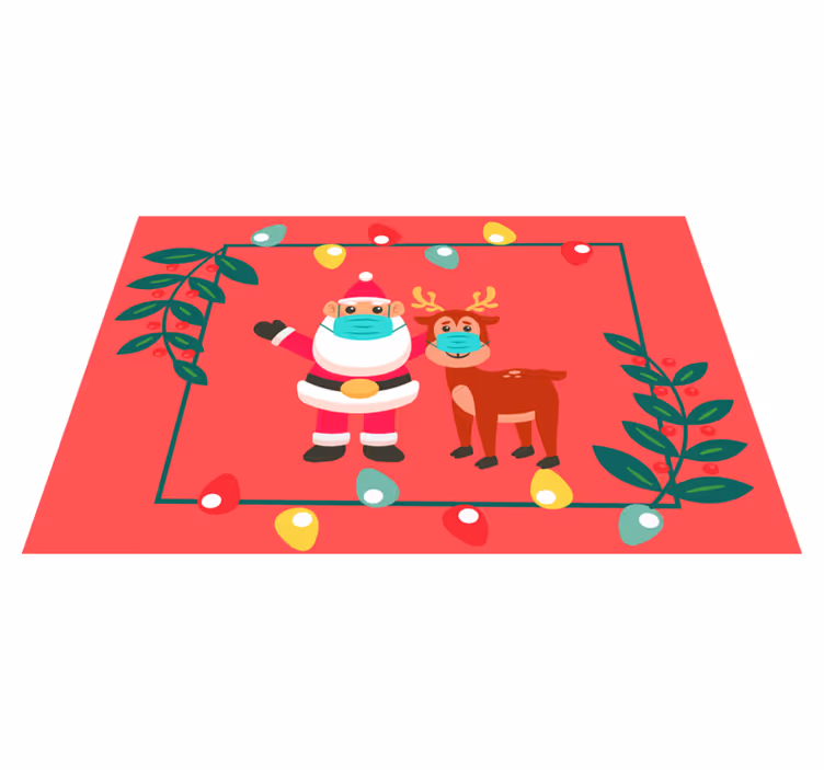 Set de table noël père noël et traîneau - TenStickers