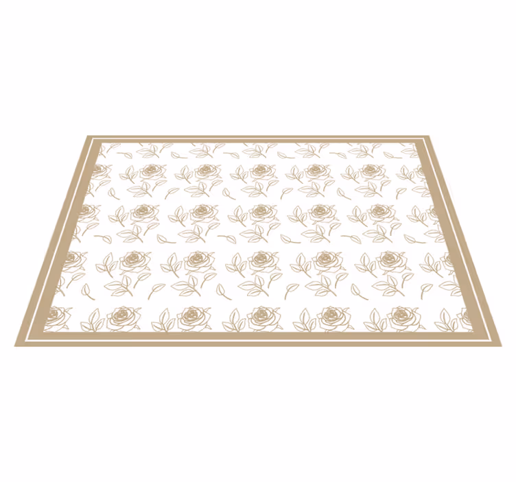Set de table original bordure à motifs floraux - TenStickers