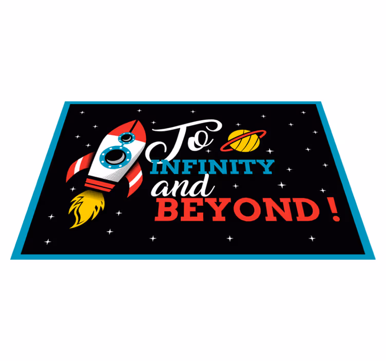 Set de table design citation vers l'infini - TenStickers