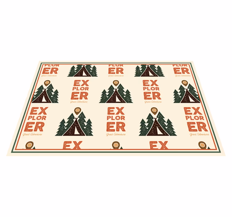 Set de table original motif aventure explorateur - TenStickers