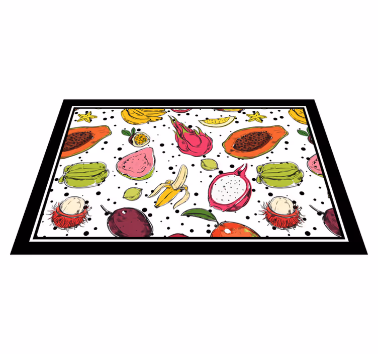 Set de table original motif de fruits vibrants - TenStickers
