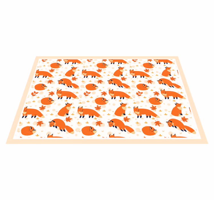 Set de table enfant motifs de renard joyeux - TenStickers