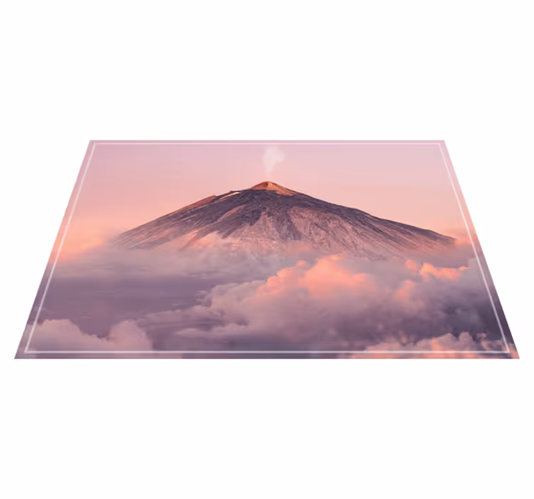 Set de table moderne paysage de montagnes volcaniques - TenStickers