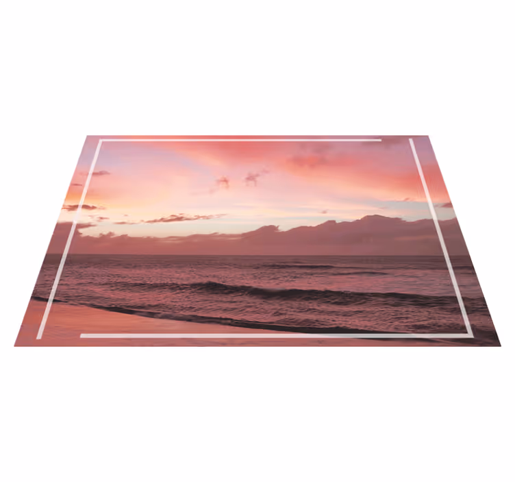 Set de table moderne coucher de soleil côtier apaisant - TenStickers