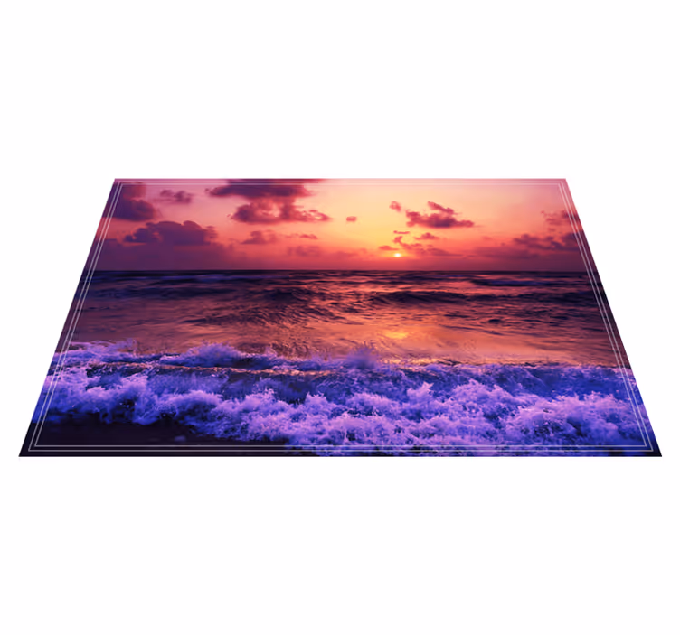 Set de table original scène de coucher de soleil océan - TenStickers