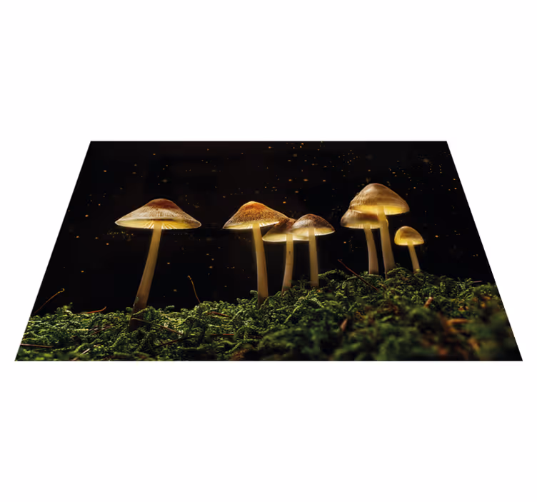 Set de table original champignons de nuit - TenStickers