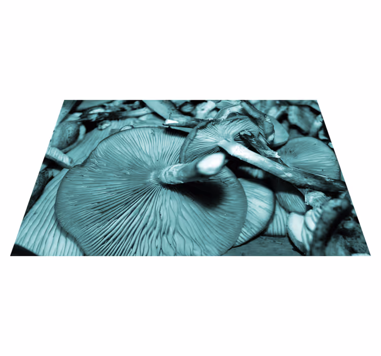 Set de table gros plan sur un champignon - TenStickers