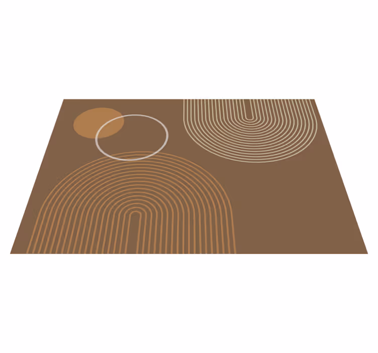 Set de table moderne Arcs géométriques chaleureux - TenStickers