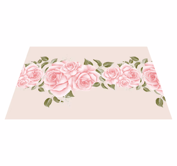 Set de table original arrangement de roses élégant - TenStickers
