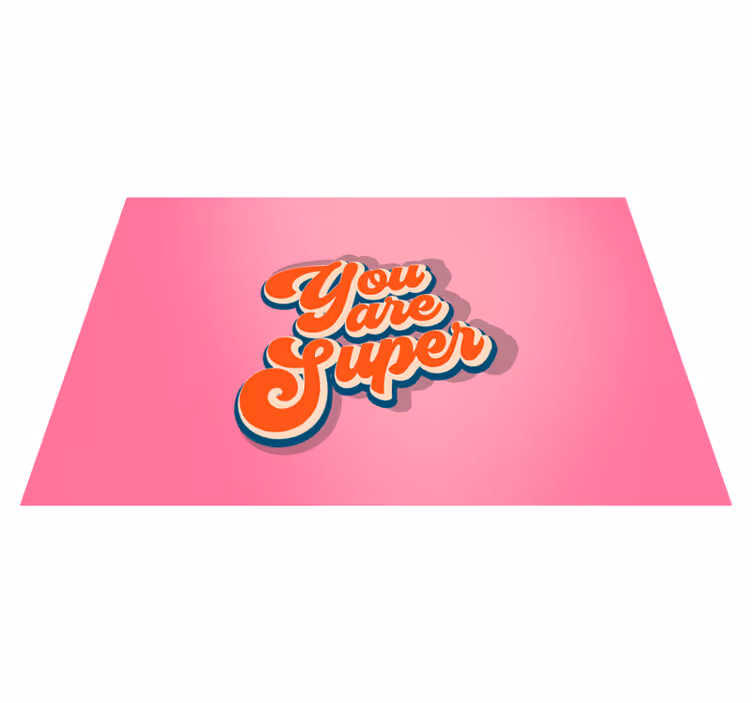 Set de table design citation affirmation positive - TenStickers