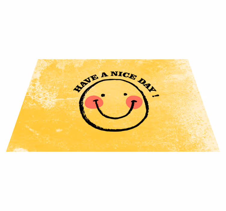 Set de table design citation visage souriant - TenStickers