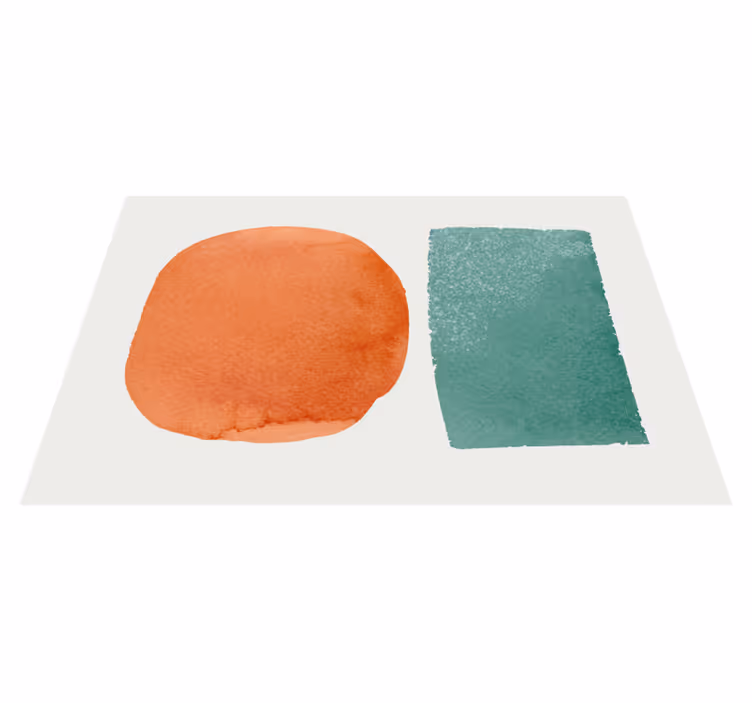 Set de table taches de couleurs abstraites - TenStickers