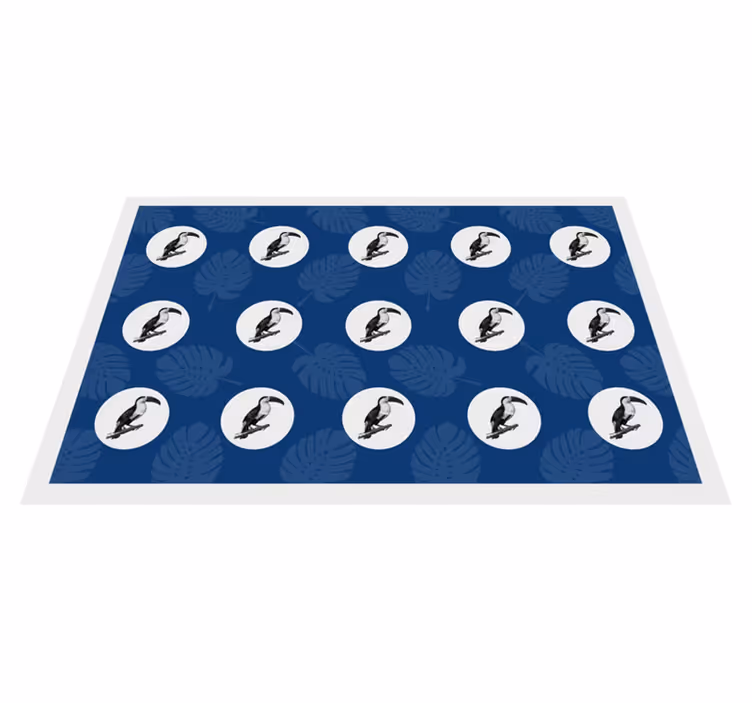 Set de table original motif oiseaux tropicaux - TenStickers