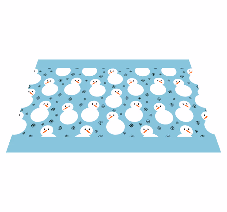 Set de table noël motif bonhomme de neige - TenStickers
